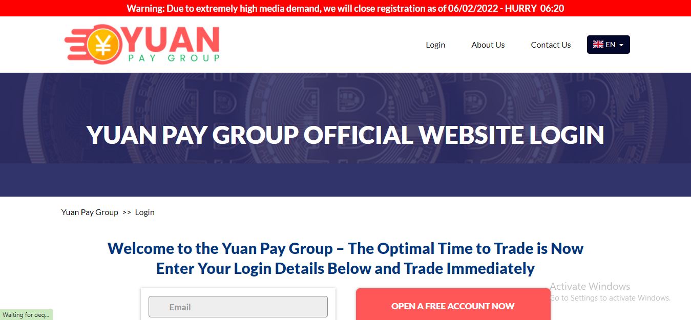 Yuan Pay Group&nbsp; Login