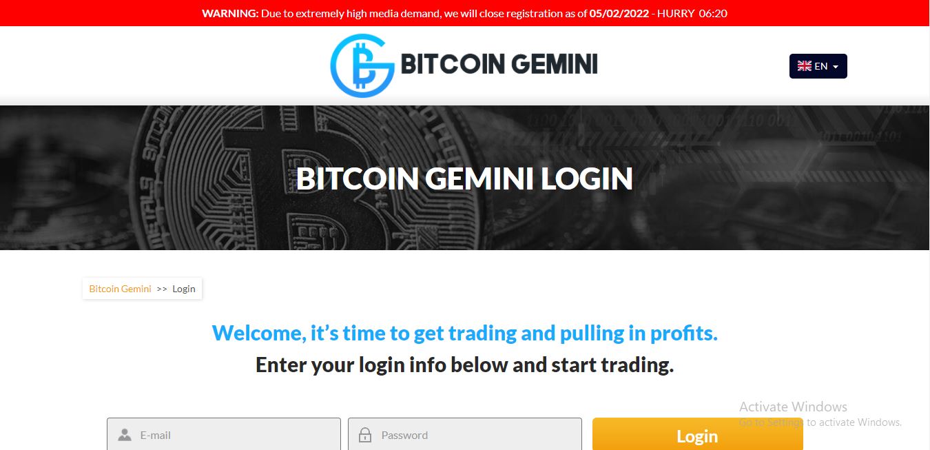 Bitcoin Gemini Login