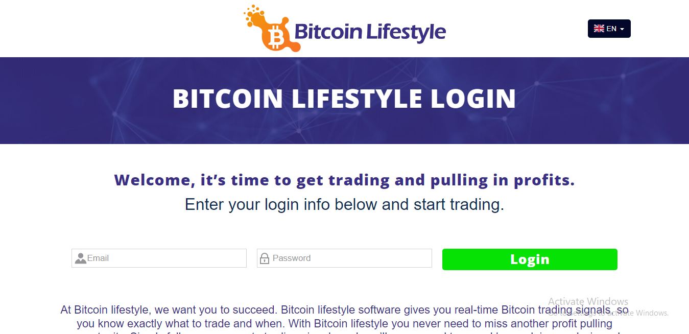 Bitcoin Lifestyle Login