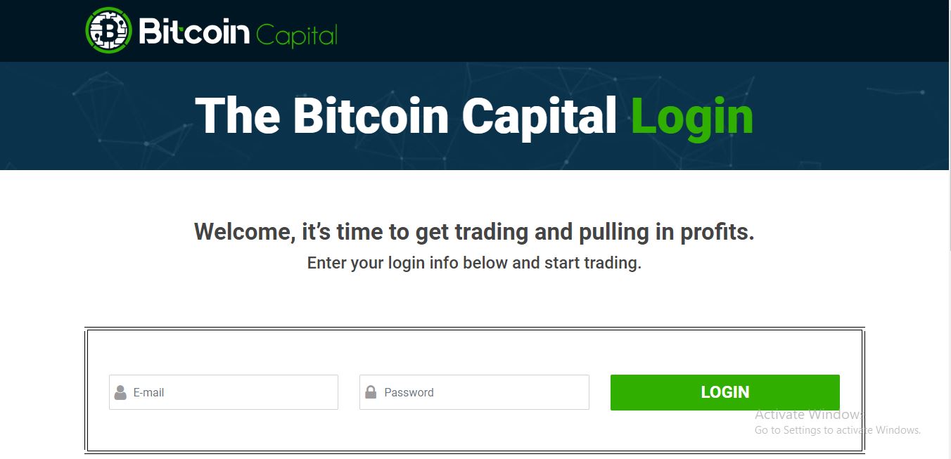 Bitcoin Capital Login