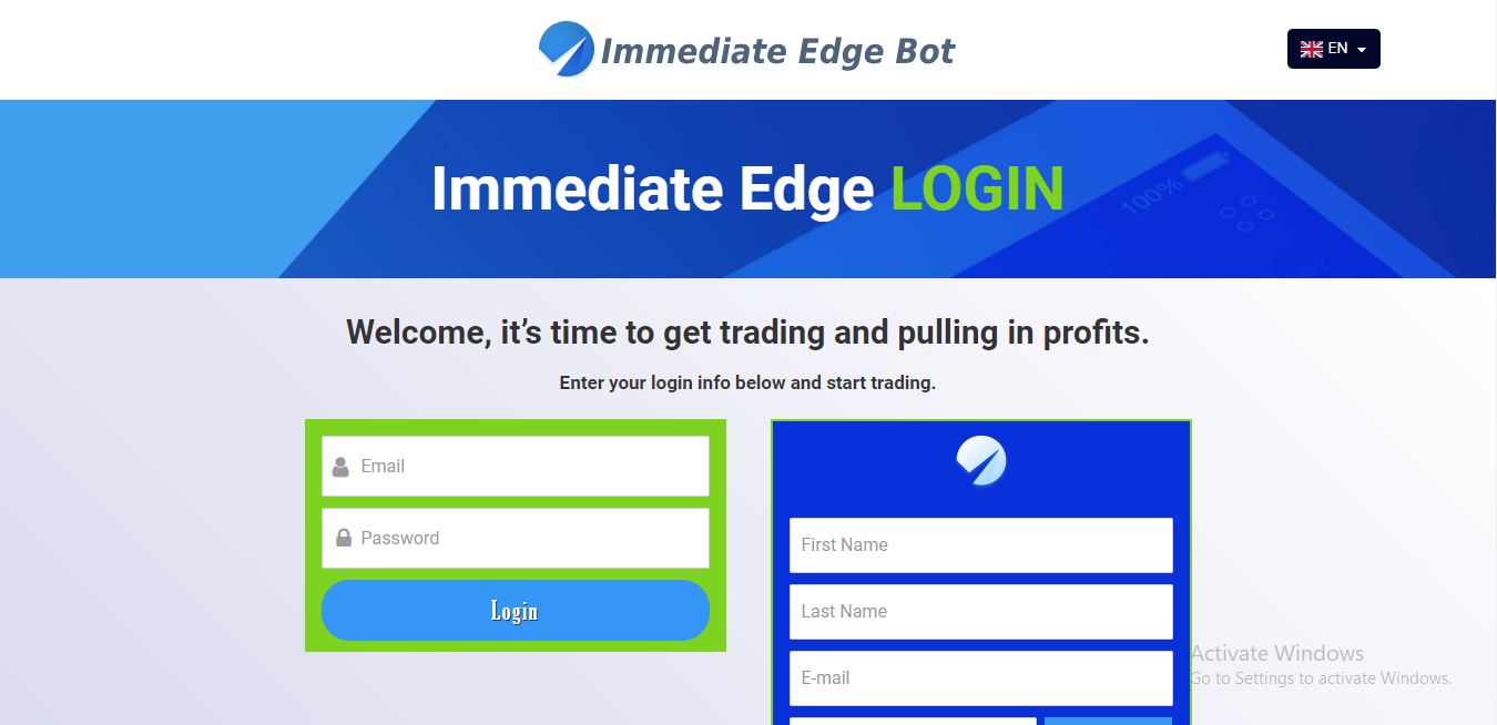 Immediate Edge Login
