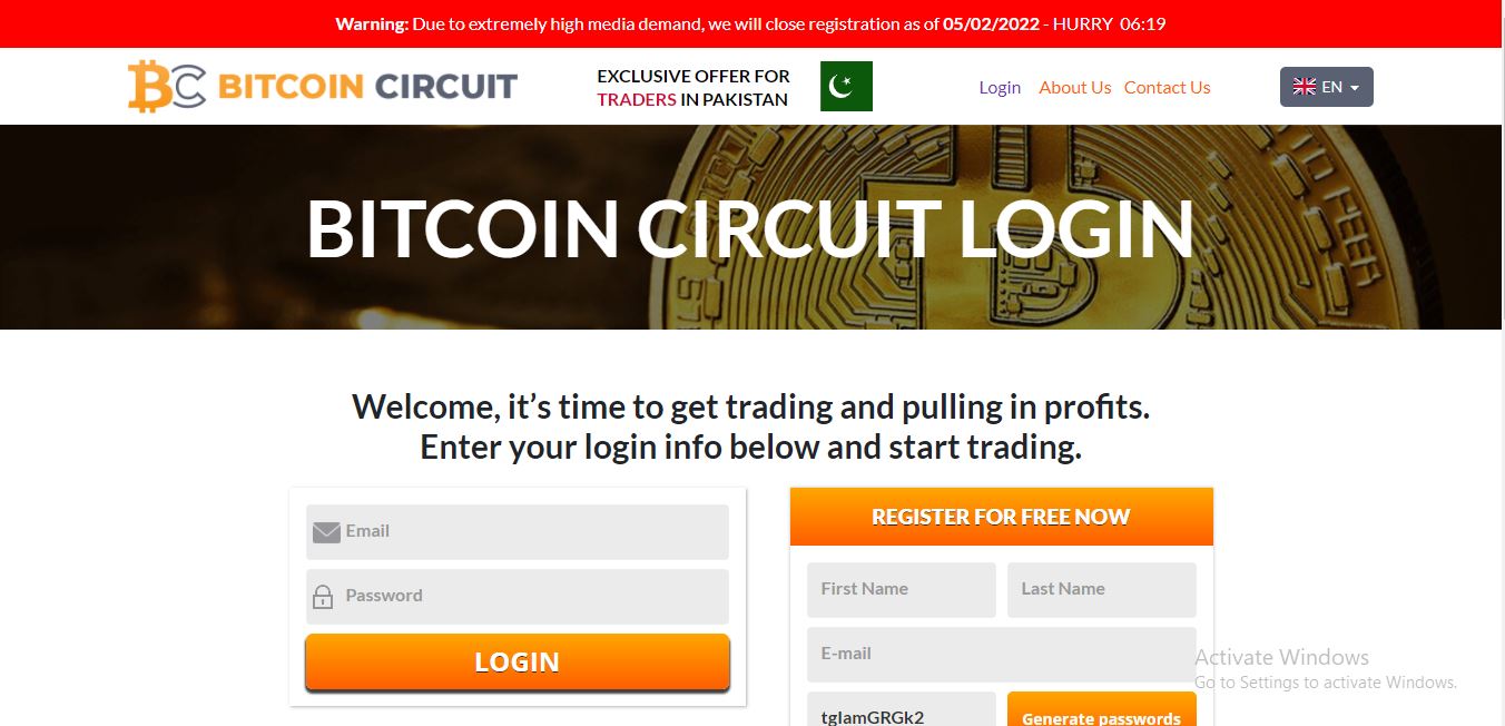 Bitcoin Circuit Login