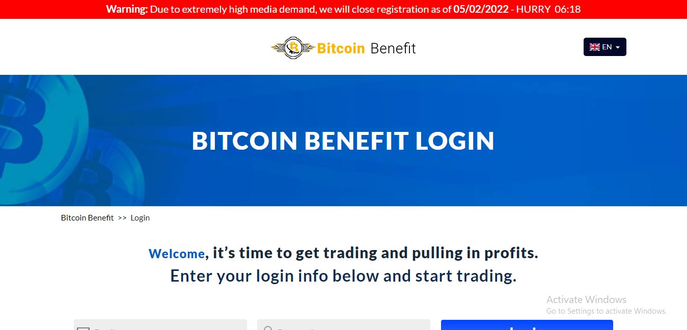 Bitcoin Benefit Login