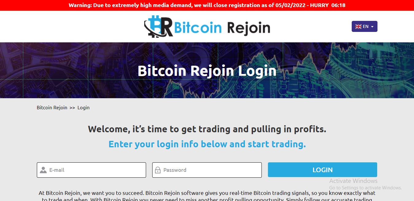 Bitcoin Rejoin Login