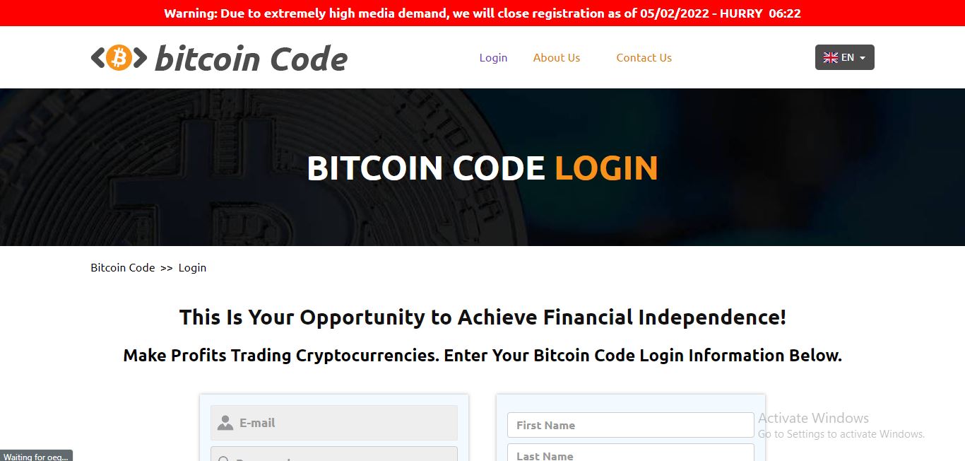Bitcoin Code Login