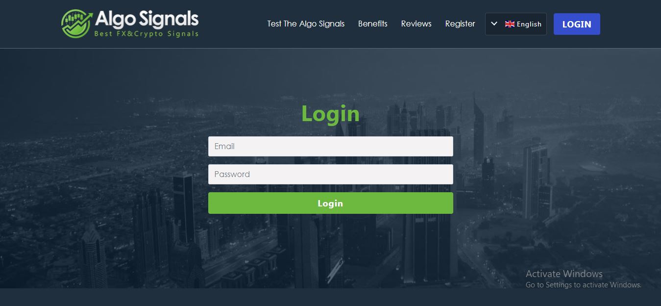 Algo Signals Login