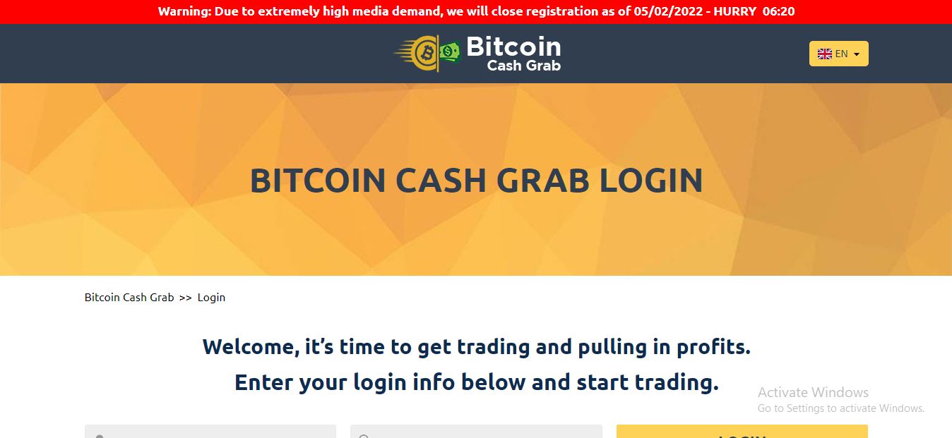 Bitcoin Cash Grab Login