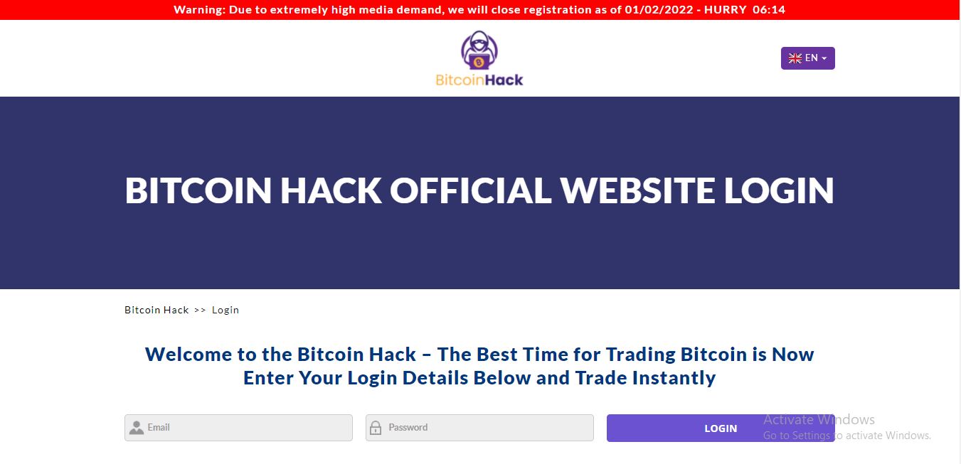 Bitcoin Hack Login