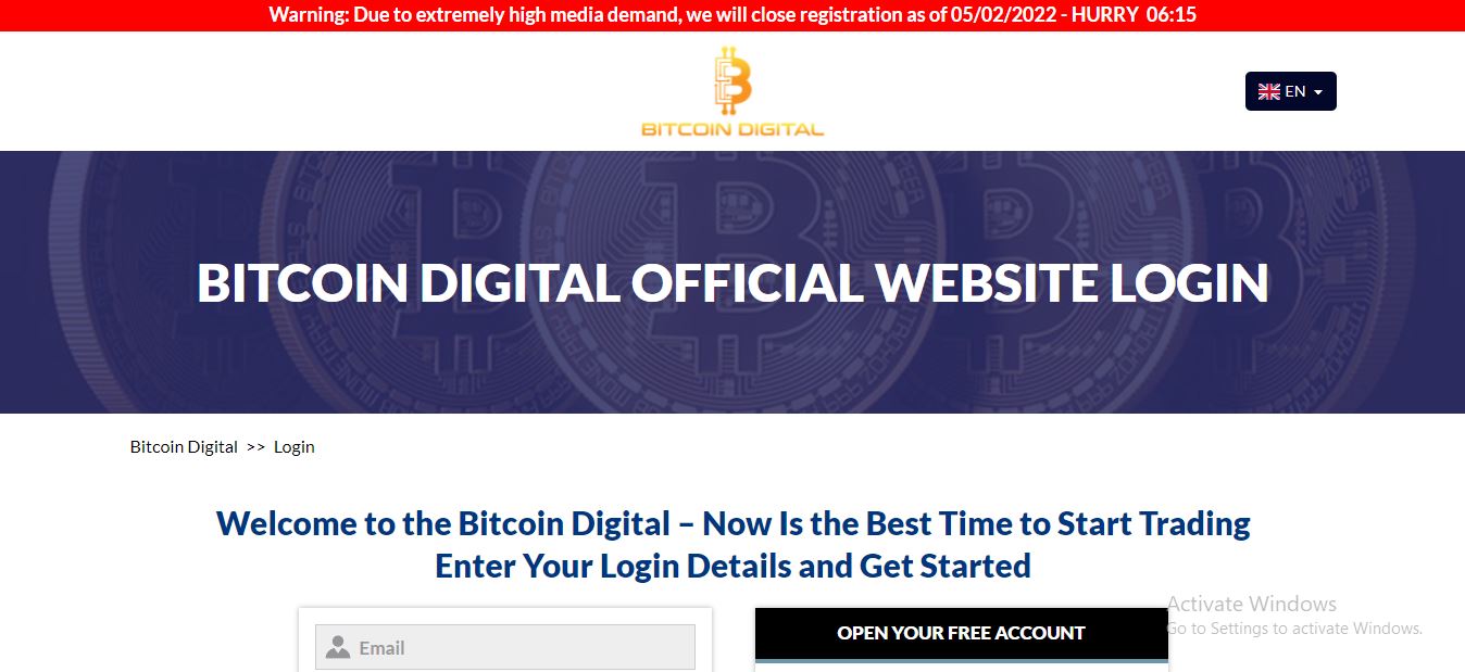 Bitcoin Digital Login