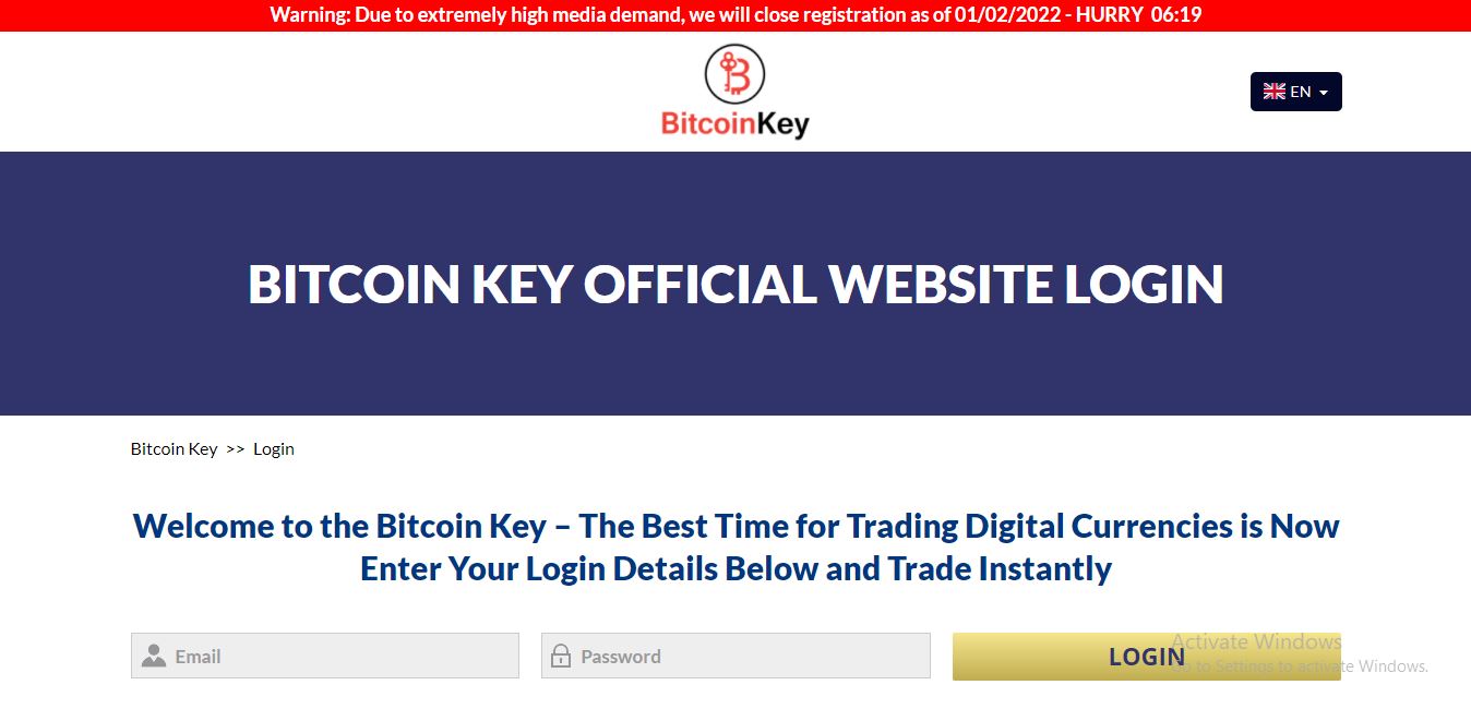 Bitcoin Key Login