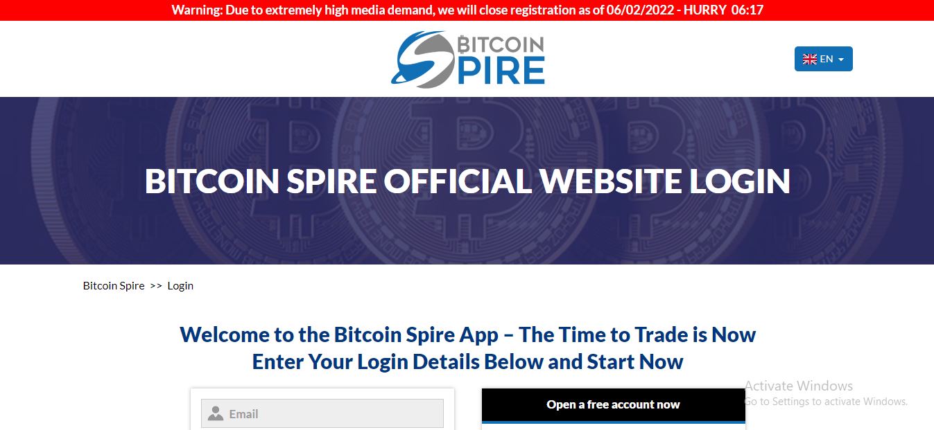 Bitcoin Spire Login