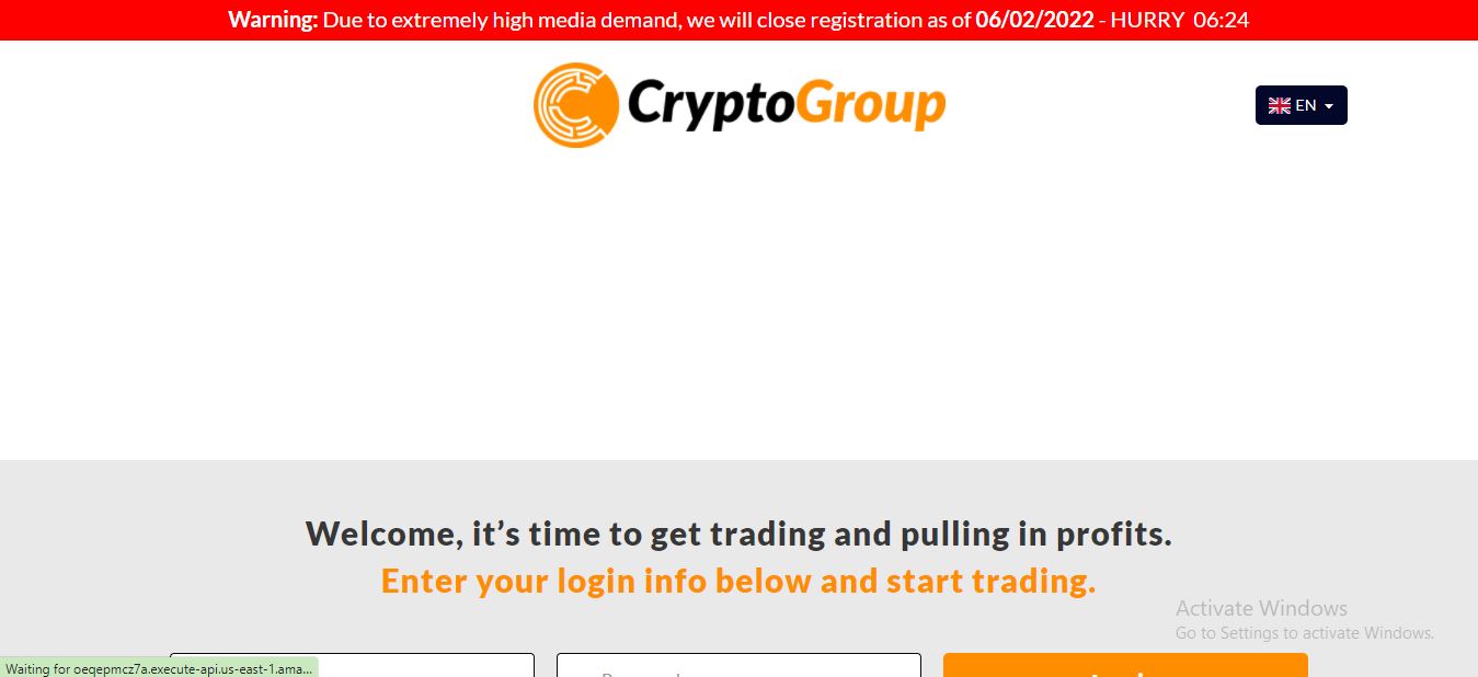 Cryptogroup Login