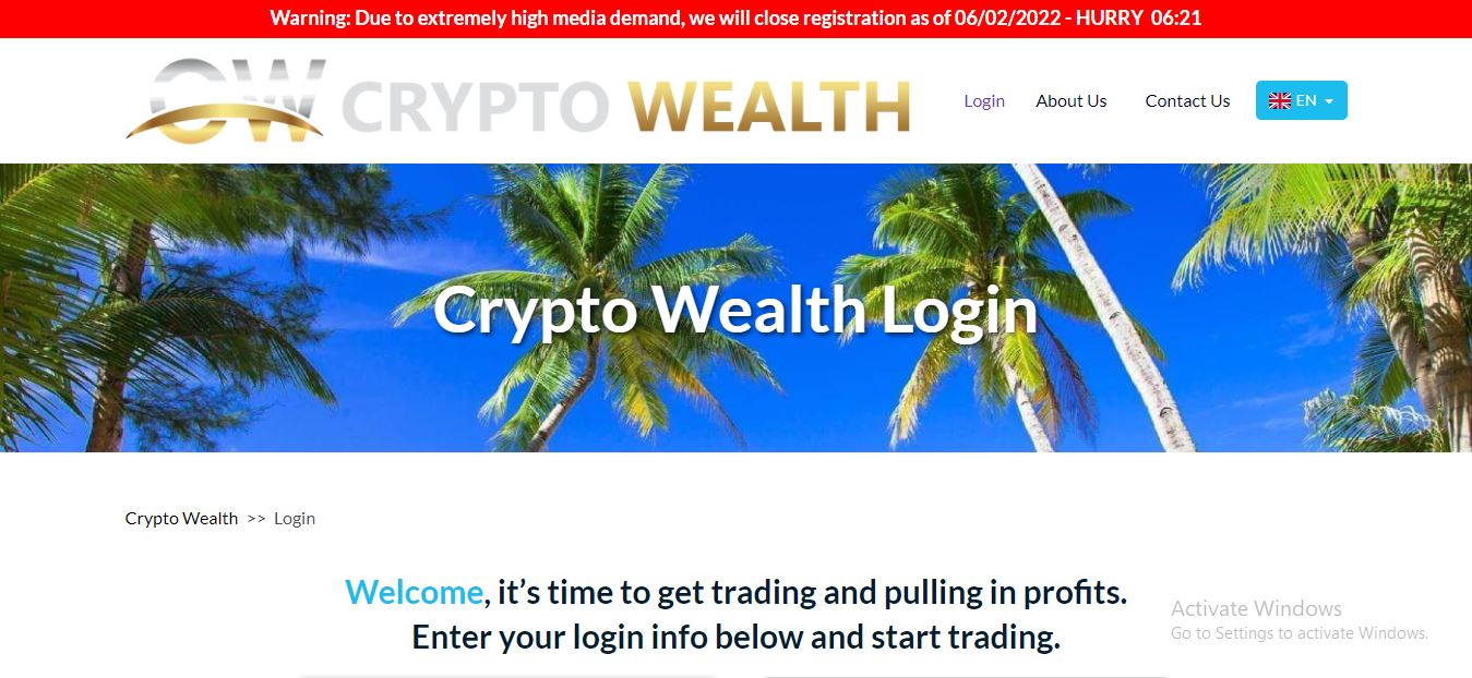 Bitcoin Wealth Login