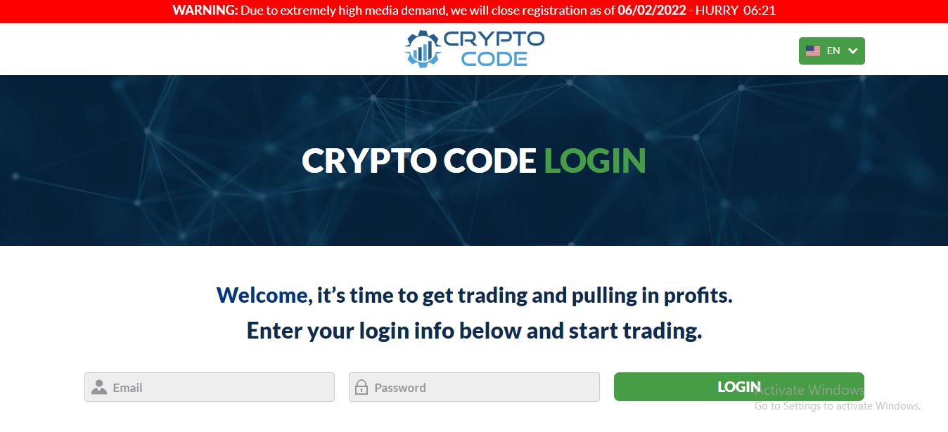 Crypto Code Login