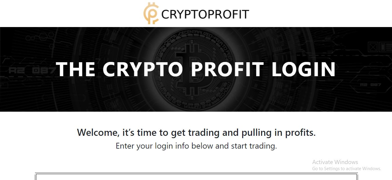 Cryptofit Login