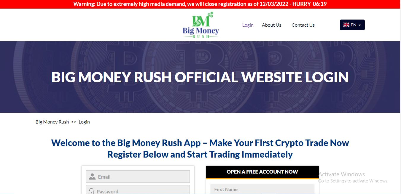 Big Money Rush Login
