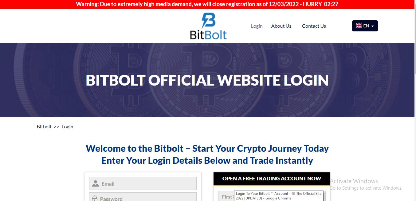 Bilbolt Login
