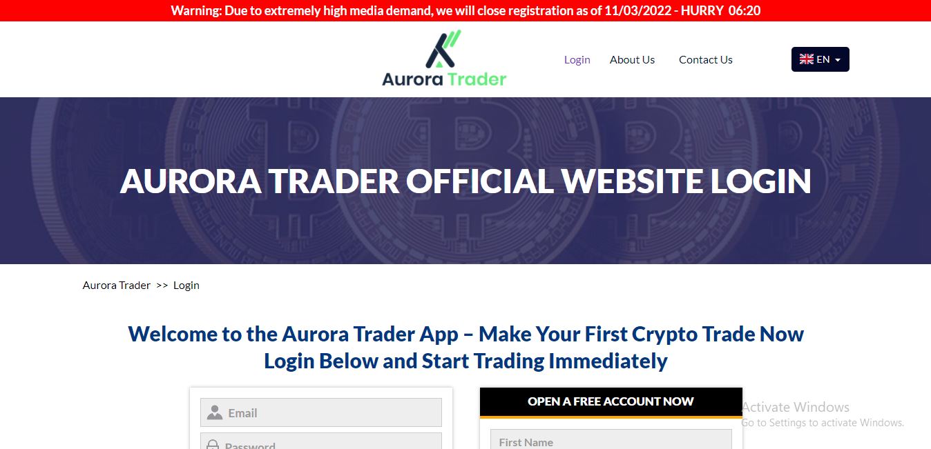 Aurora Traders Login
